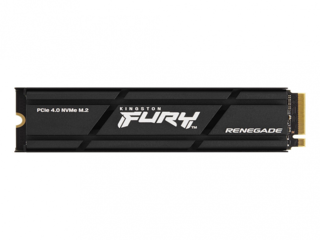 Kingston Fury Renegade 1TB NVMe M.2 SSD s hladnjakom na bijeloj pozadini