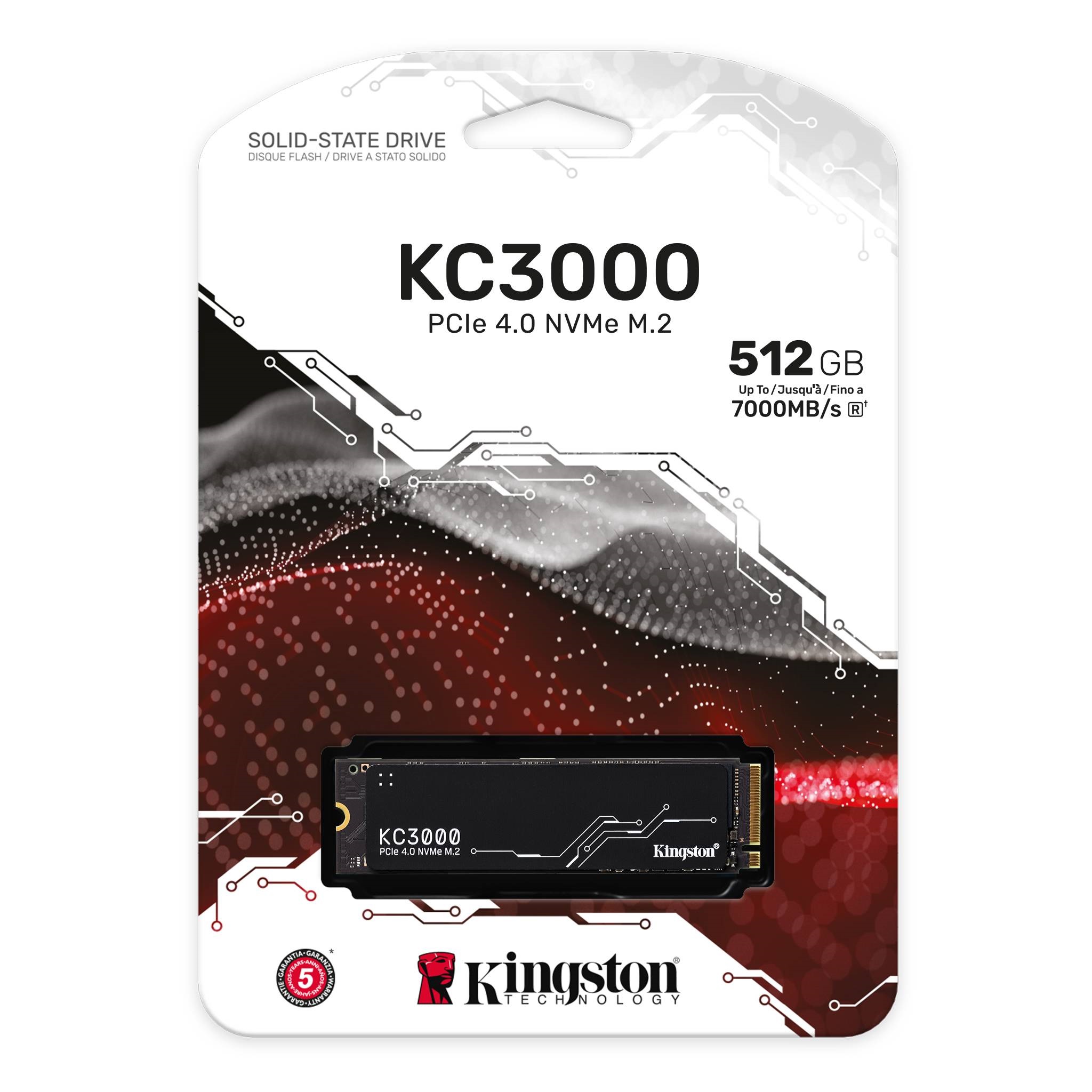 Kingston SSD 512GB KC3000 M.2 NVMe PCIe Gen 4.0 disk visokih performansi