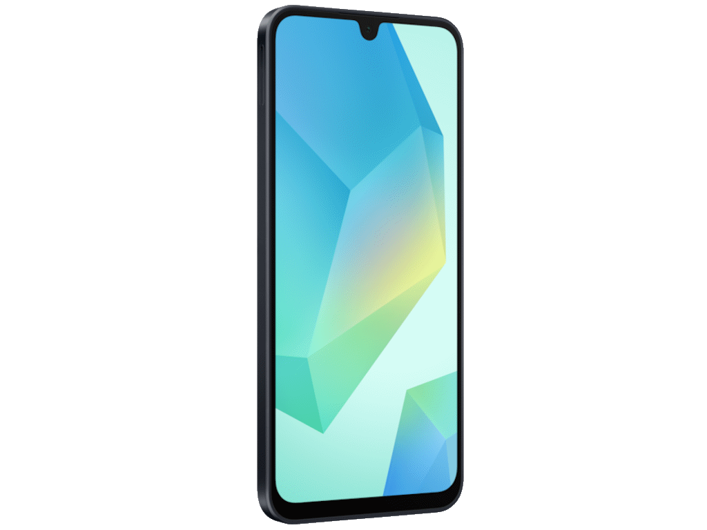 Samsung Galaxy A16 Black smartphone with 6.7-inch Super AMOLED display and 4/128 GB storage