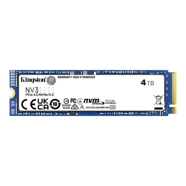 Kingston SSD 4TB NV3 NVMe PCIe Gen 4.0 disk visokih performansi