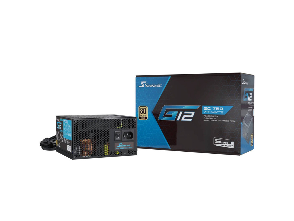 Seasonic G12 GC80 750W Gold ATX napojna jedinica crna
