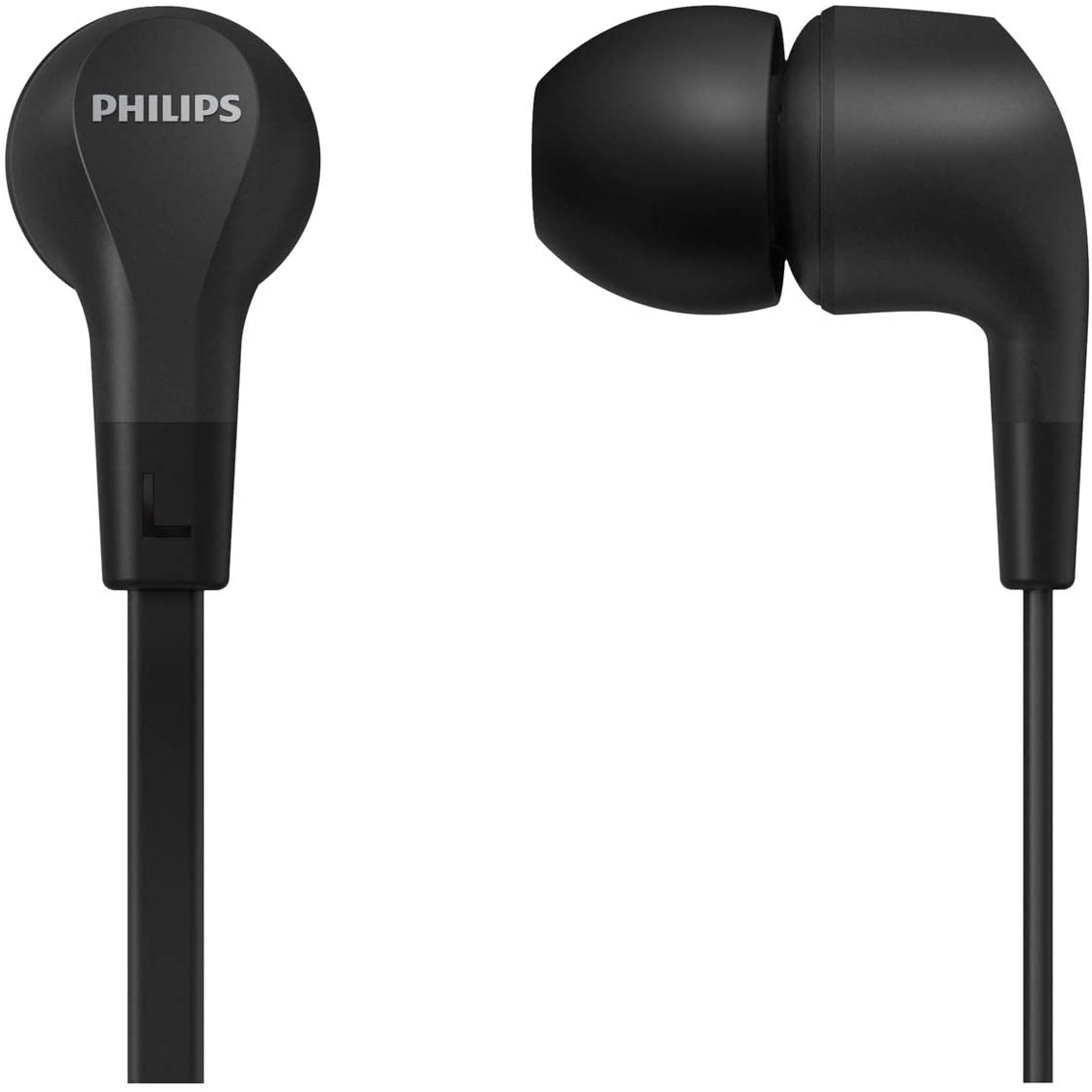 Philips TAE1105BK crne In-ear slušalice s pozlaćenim priključkom i kontrolom na kabelu