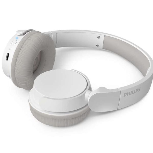 Philips TAH3209WT bijele Bluetooth slušalice na bijeloj podlozi