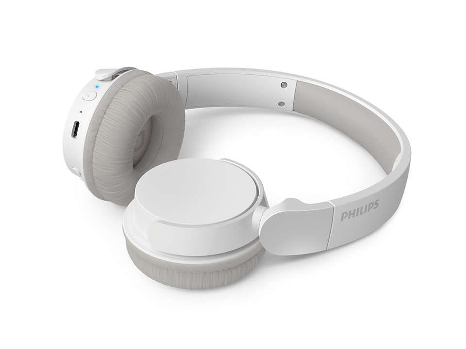 Philips TAH3209WT bijele Bluetooth slušalice na bijeloj podlozi