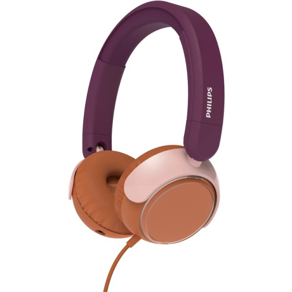 Philips TAK2000MP/00 dječje slušalice u magenta boji s ograničenjem glasnoće 85 dB