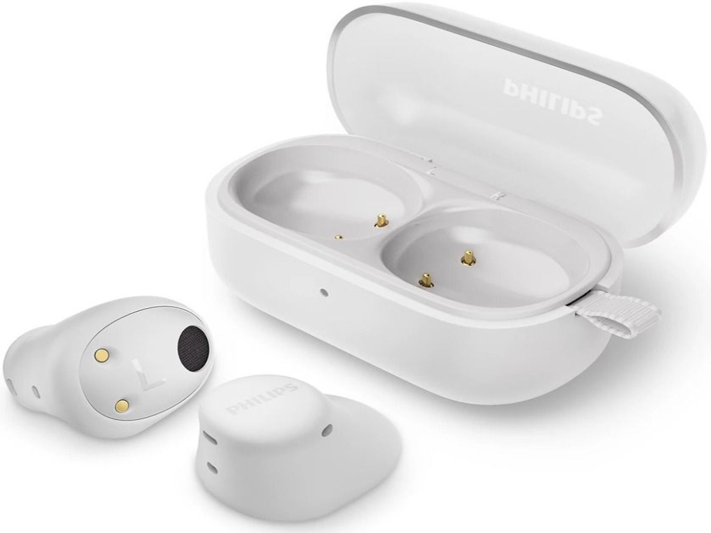 Philips TAT2149WT/00 bijele in-ear Bluetooth slušalice sa kutijom za punjenje na privjesku za ključeve