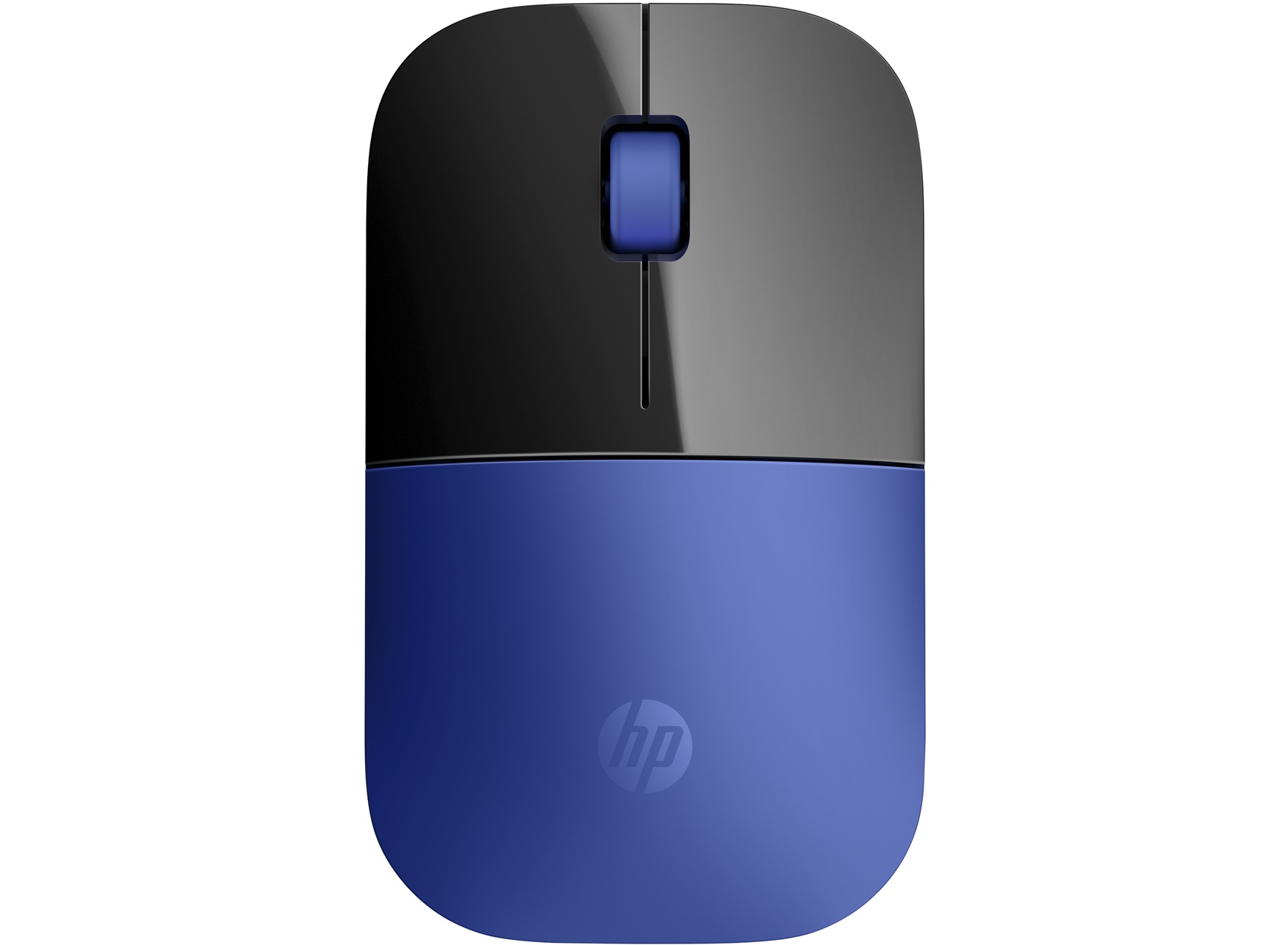 HP Z3700 Blue Wireless Mouse plavi bežični miš na bijeloj podlozi