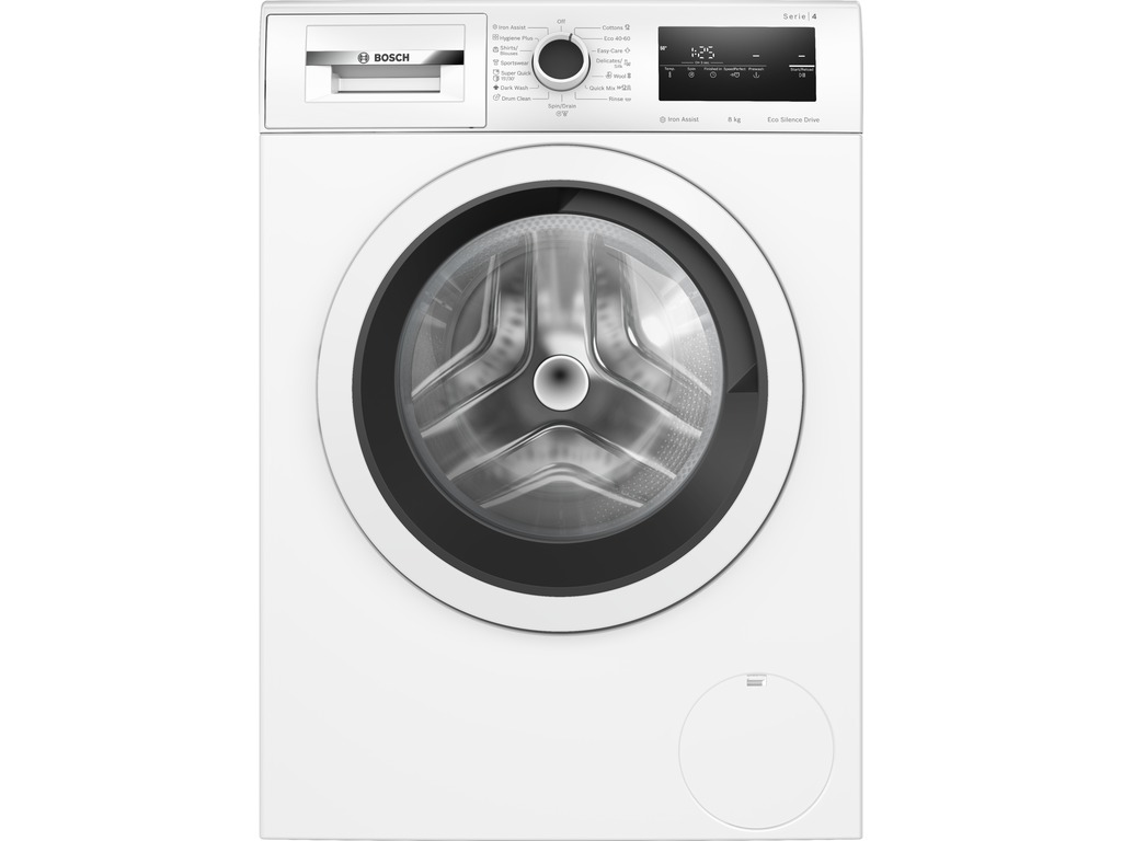 Bosch perilica rublja Serie 4 s prednjim punjenjem, bijele boje, kapaciteta 8 kg i 1200 okretaja