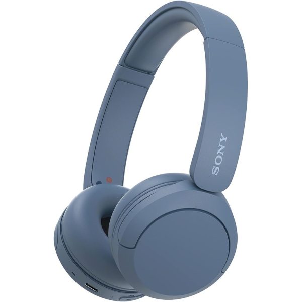 Sony bežične slušalice CH520 plave boje s mikrofonom i dugim trajanjem baterije