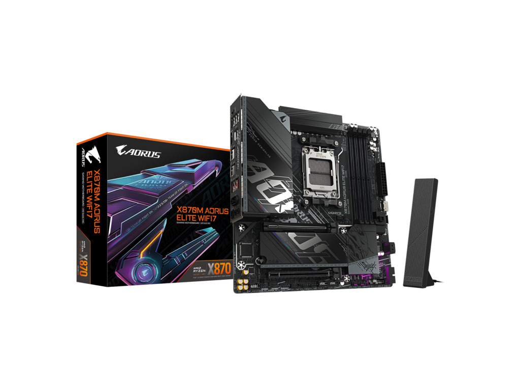 Gigabyte X870M AORUS ELITE AM5 matična ploča sa WiFi 7, DDR5 i M.2 slotovima