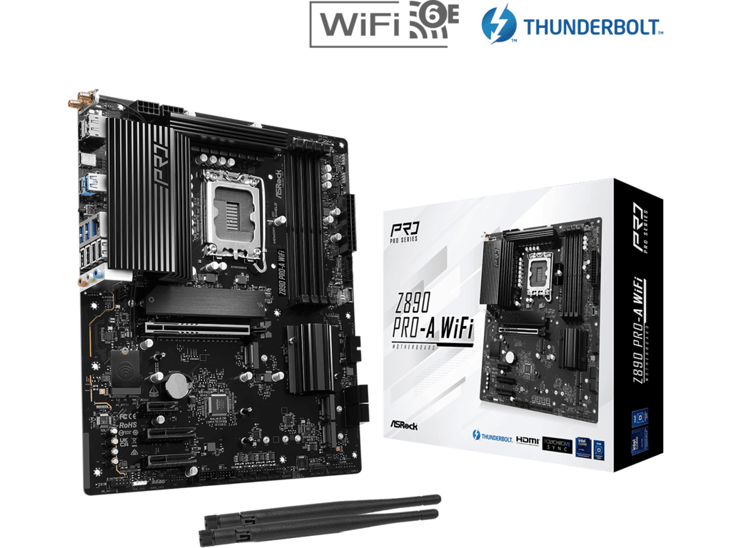 ASRock Z890 PRO-A WiFi LGA1851 ATX matična ploča sa Thunderbolt USB4 i četiri DDR5 slota