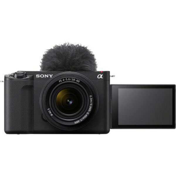 Sony ZV-E1 BODY vlog kamera crne boje na stolu sa objektivom