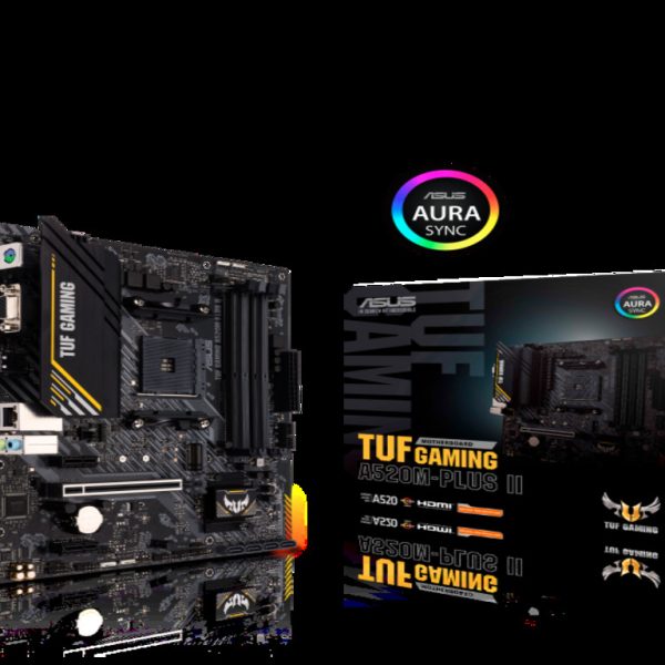 ASUS TUF GAMING A520M-PLUS II AM4, 4x DDR4, 1x M.2, 6x USB 1x DP, 1x HDMI, 1x D-Sub, mATX