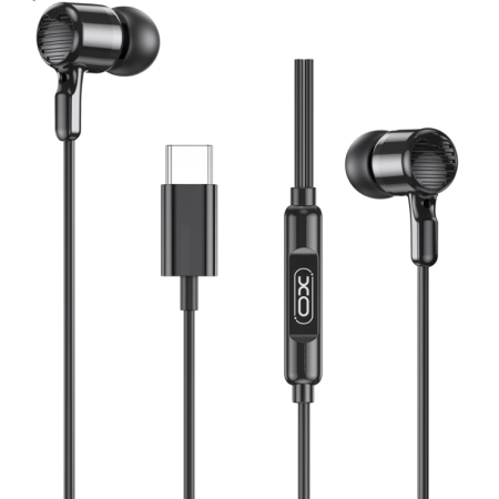 XO In-Ear Slušalice sa mikrofonom Type-C Music EP81 Black