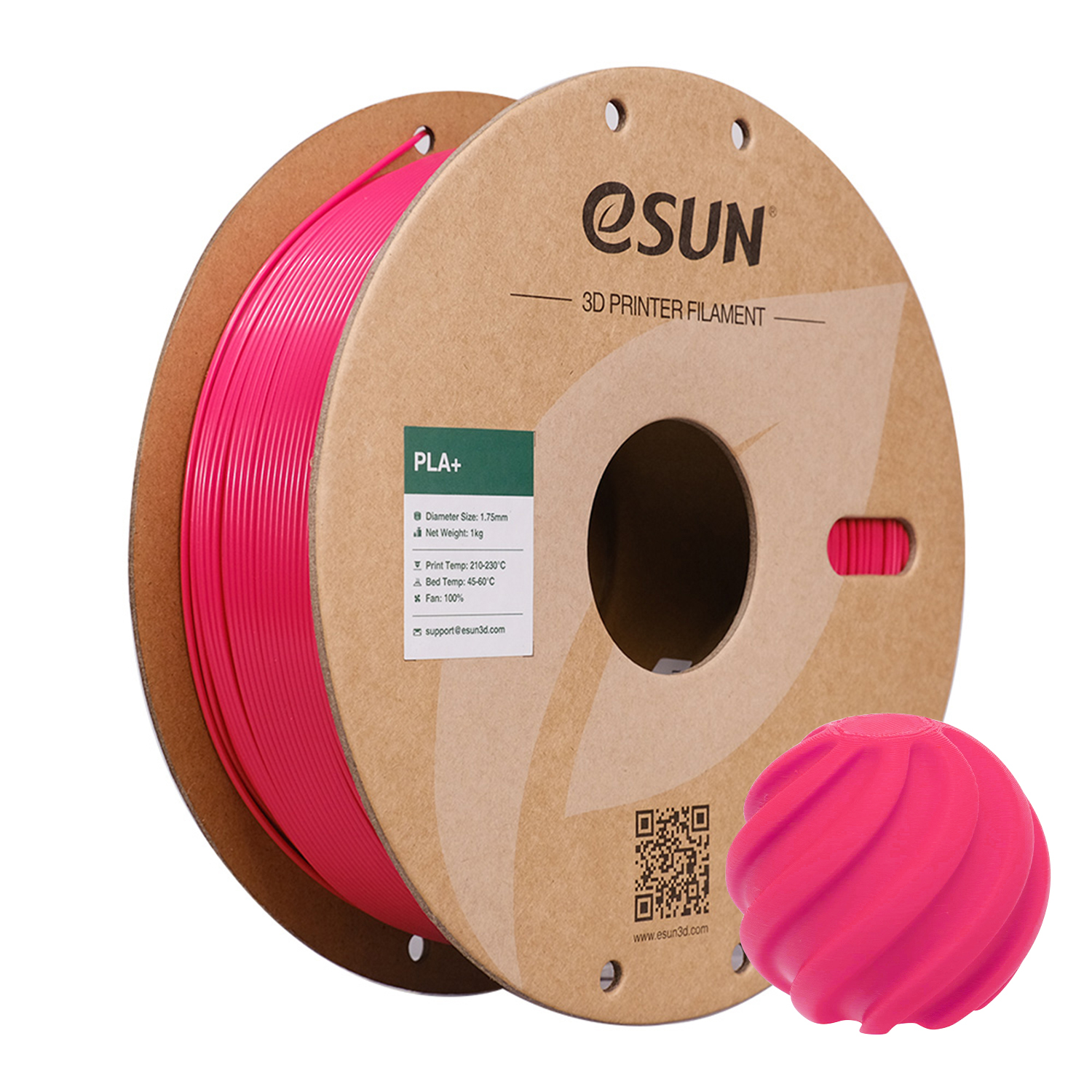 eSUN PLA+ MAGENTA (Magenta) 1kg 1.75mm PaperRoll (PLA+175O-PP1P1)