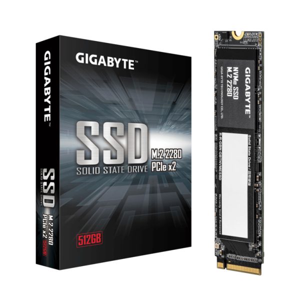 Gigabyte SSD 512GB NVMe M.2 2280, R/W:1900MHz/1200MHz PCI-e 3.0