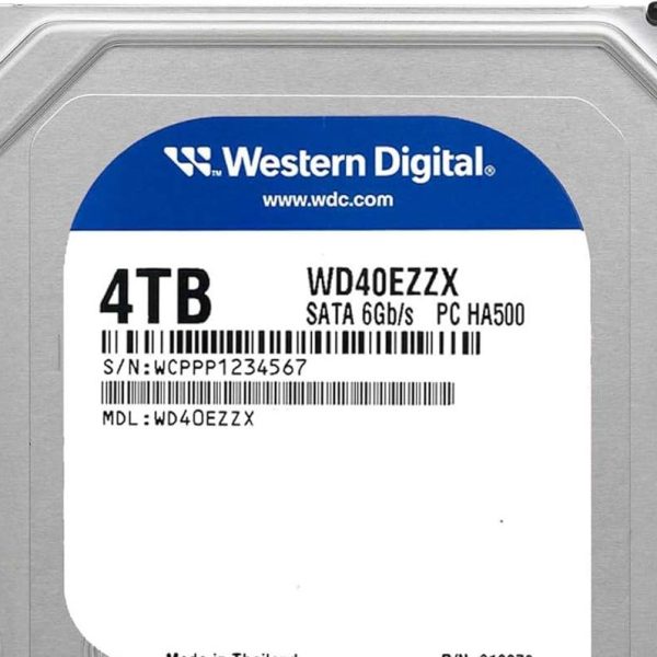 WD HDD 4TB SATA3 128MBBlue,5400RPM