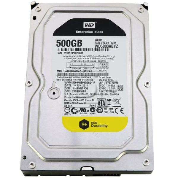 WD HDD 500GB SATA3 64MB7200 RPM,Pull Drive,garancija 12 mjeseci