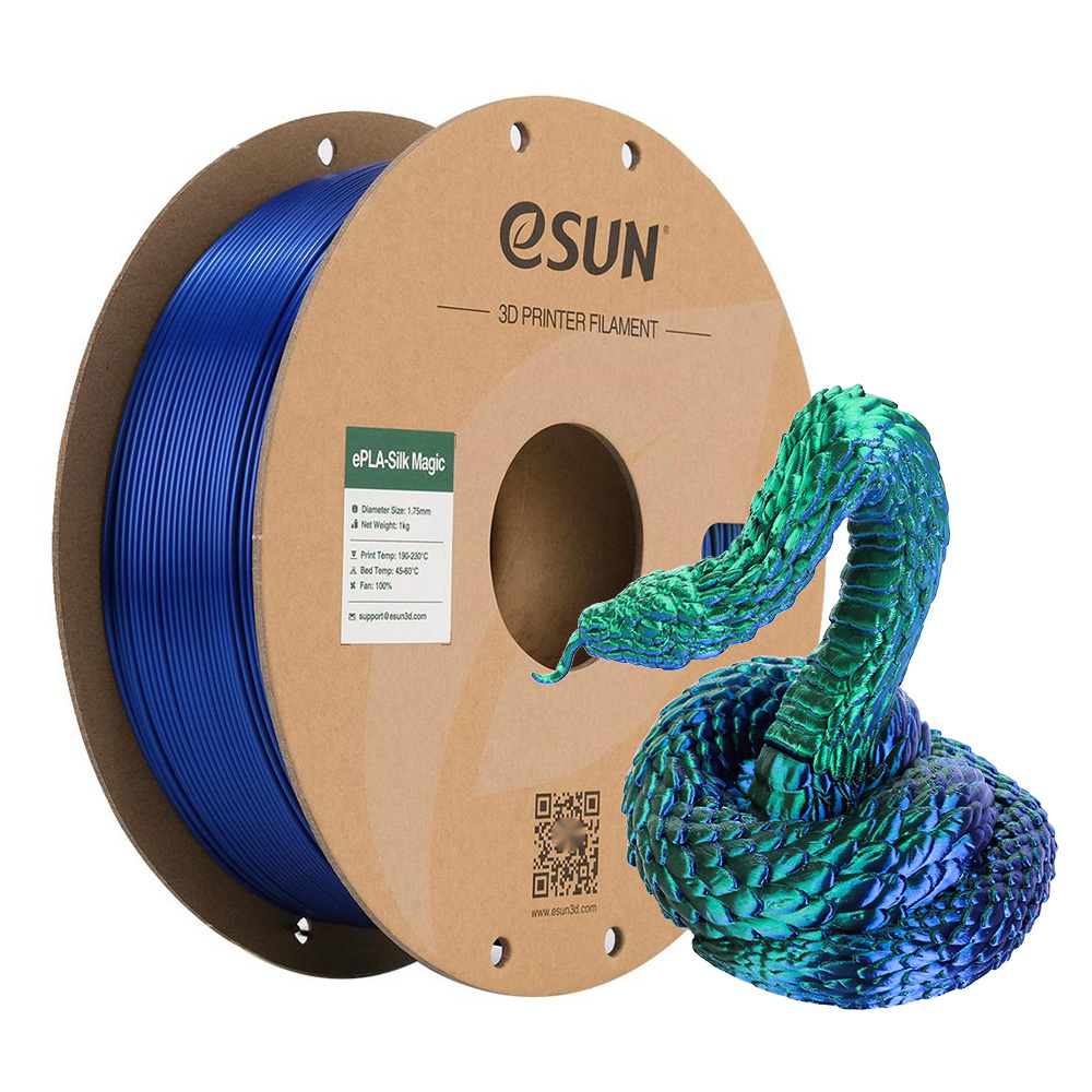 eSUN ePLA Silk Magic ZELENO-PLAVA (Green Blue) 1kg 1.75mm (EPLA-SILKMAGIC175GU1)