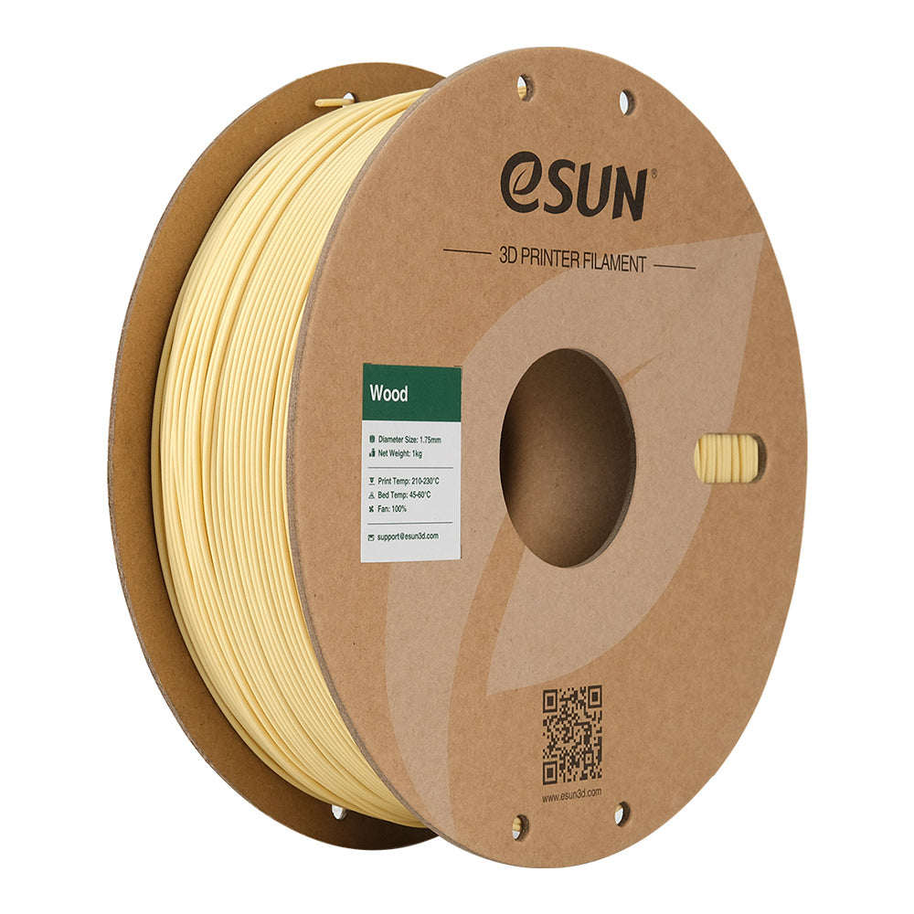 eSUN WOOD DRVO (Wood) 1kg 1.75mm PaperRoll (WOOD-P175N1)