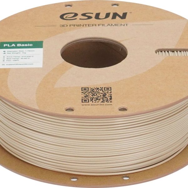 eSUN PLA Basic BIJELA (Bone White) 1kg 1.75mm PaperRoll (PLA-BASIC175O-BW1P1)