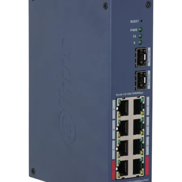 Dahua Gigabit Switch sa 8-Port PoE 10-Port Cloud Managed Indust. CHS4210-8GT-110