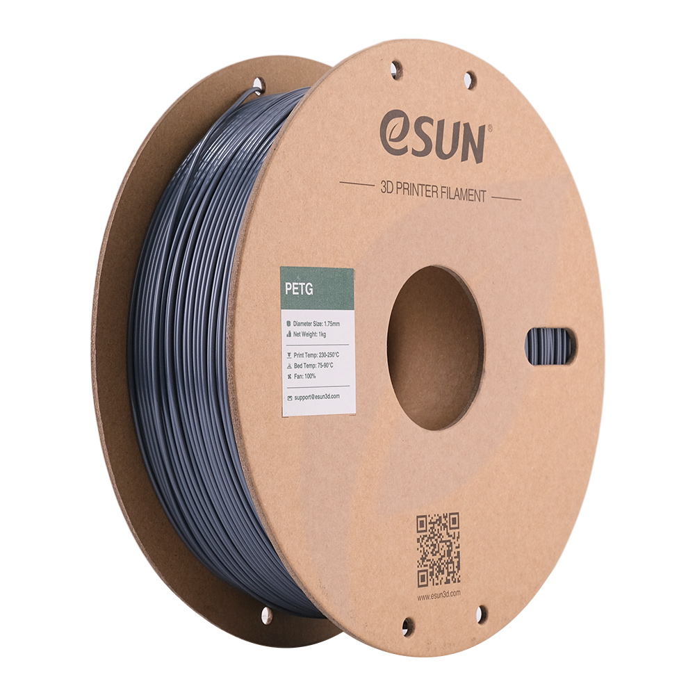 eSUN PETG SIVA (Grey) 1kg 1.75mm PaperRoll (PETG175H1P1)