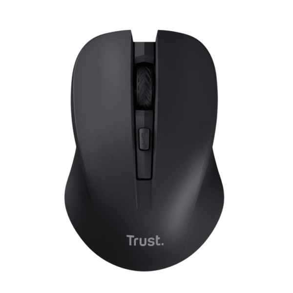 Trust Mydo silent wireless miš,crni, 1000-1800 dpi, objeruke, 4 tipke, tihi
