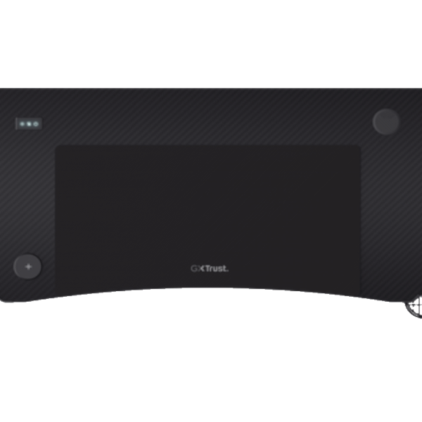 Trust GXT710 Luminus Pro RGBgaming sto, wireless punjač,120x60x74 cm, crni