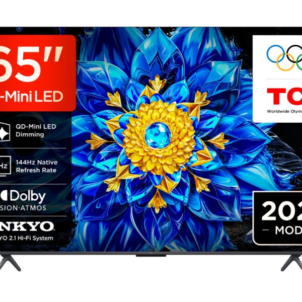 TCL 65"P8L 4K QLED Google TV;QD-Mini LED Dimming 144HzOnkyo 2.1, D.Atmos, D.Vision 450 nits