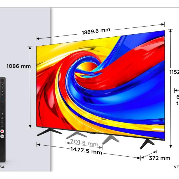 TCL 85"P7L 4K QLED TV 60Hz