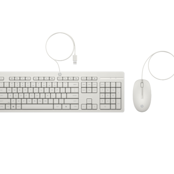 HP 225 Wired MSE and KB G2HP 225 Wired MSE and KB G2HP 225 Wired MSE and KB G2 MOUSE+KB WHIT