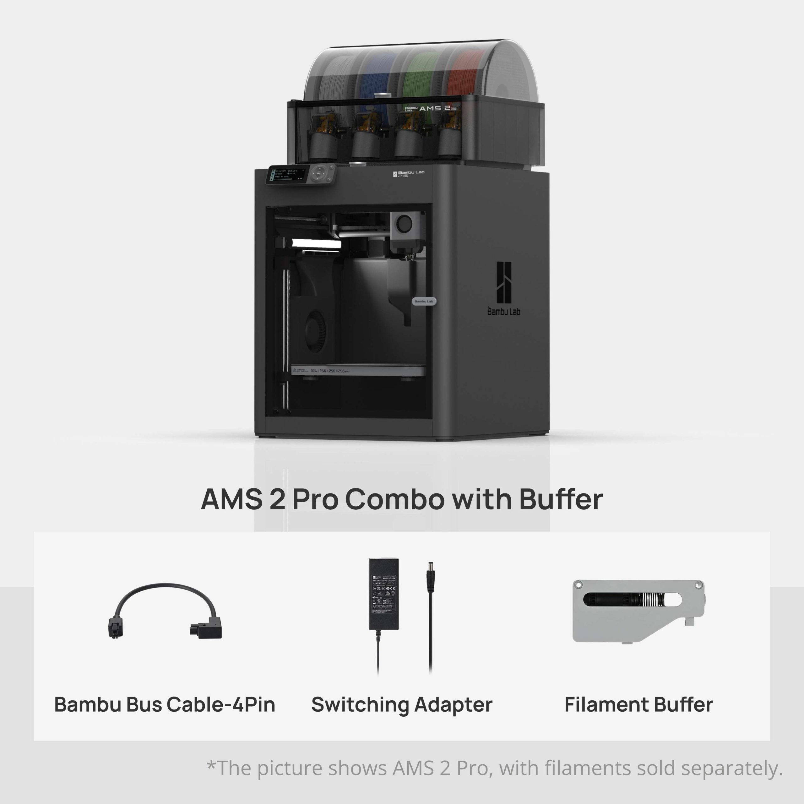 3D Printer Bambu Lab P1S + AMS2 PRO Combo
