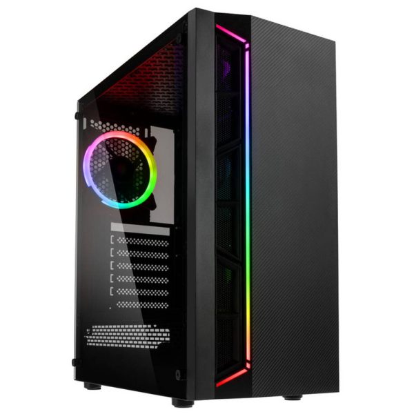Kolink Inspire K7 ARGB Black ATX, Mid-tower, 1x 120mm fan RGB-LED strip, RGB controller