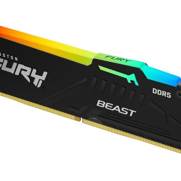 Kingston 32GB 6000MHz DDR5 RGBFury Beast (1x32GB), CL30,XMP, EXPO, 2RX8, 288-pin 16Gbit