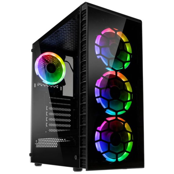 Kolink Observatory Lite ARGB ATX, Mid-tower, TG, 4x120mm ARGB Fans, RGB Controller