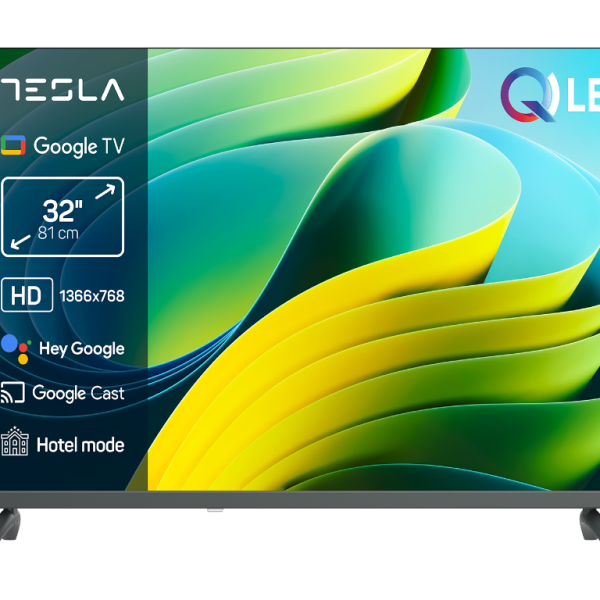 TESLA TV QLED Q32E665GHS HD  Powered by Google TV