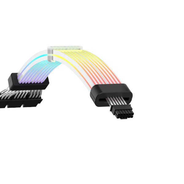 RYZE ARGB Napojni kabl za VGA16pin 3x6+2Pin to 12VHPWR Black