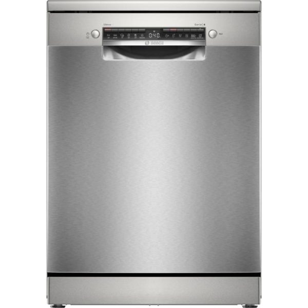 BOSCH perilica posuđa Serie 4|Brušeni Čelik ,C, 14 setova,9L,46dB, Escajg ladica, Old: SMS4HVI00E