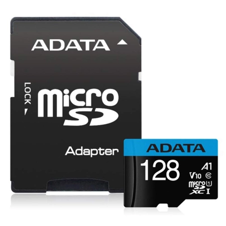 ADATA MicroSD Premier Memory Card 128GB A1 Class10