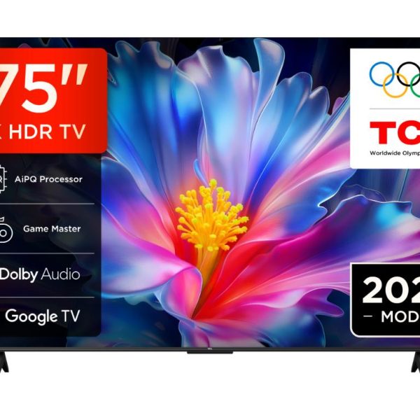 TCL 75"P6L 4K UHD Google TV;60Hz, VRR, 330 nits