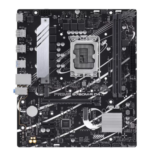 ASUS MB Prime B760M-R D4 LGA 1700, 2x DDR4, 2x M.2, 1x HDMI, 8x USB, mATX