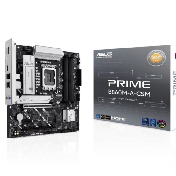 ASUS MB Prime B860M-A-CSM LGA 1851, 4x DDR5, 2xDP,2xM.2 1x HDMI, 1x Type-C, 8x USB, mATX