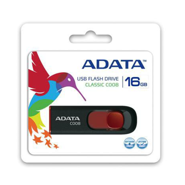 ADATA UFD 16GB C008 Black USB 2.0, R/W: 30/10MBps