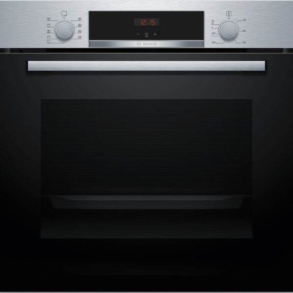 BOSCH pećnica  Serie 4| INOX, A, EcoClean, 71L,Teleskopska vodilica, 7 programa,old:HBA513BS1