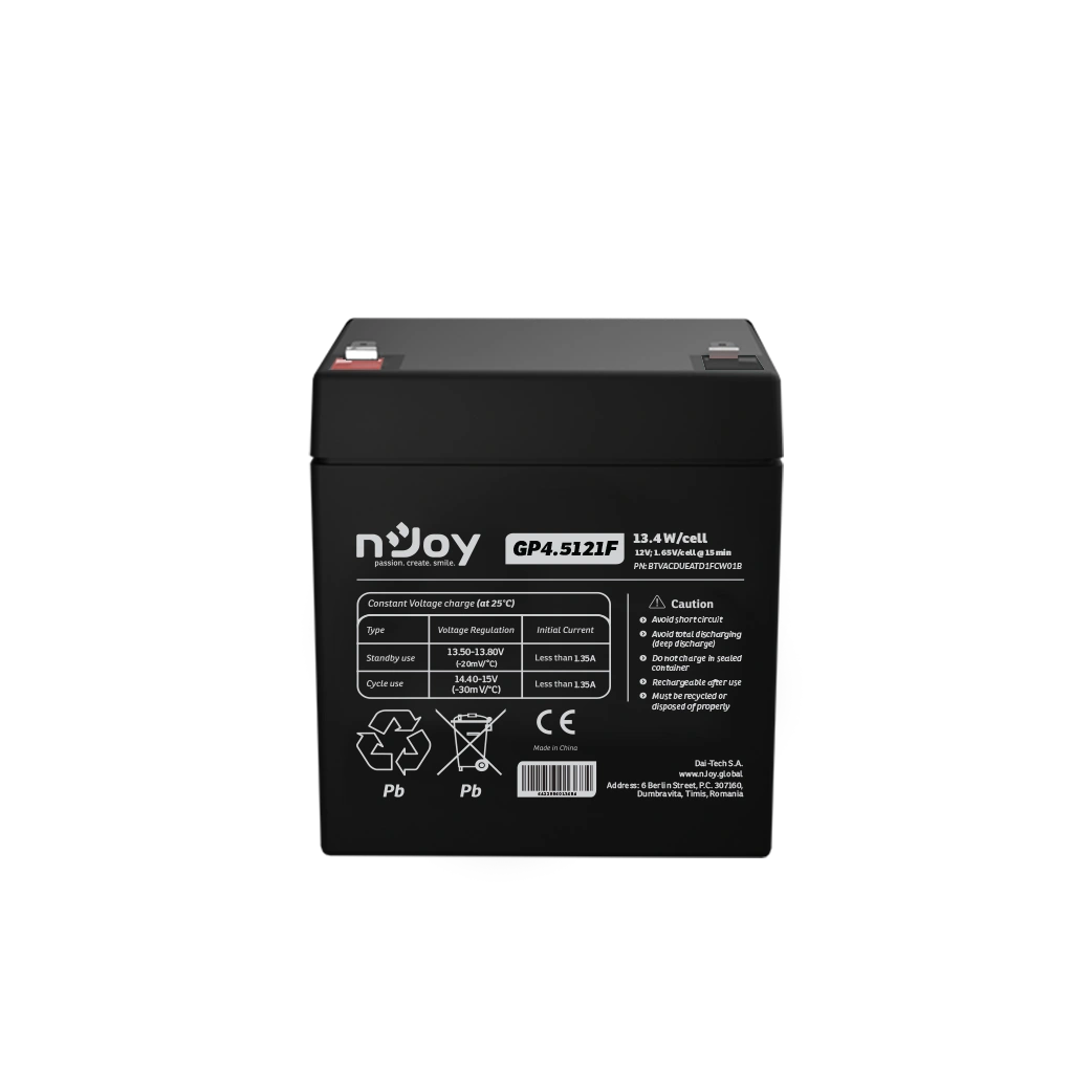 NJOY baterija 12V 4.5Ah GP4.5121F F1/T1