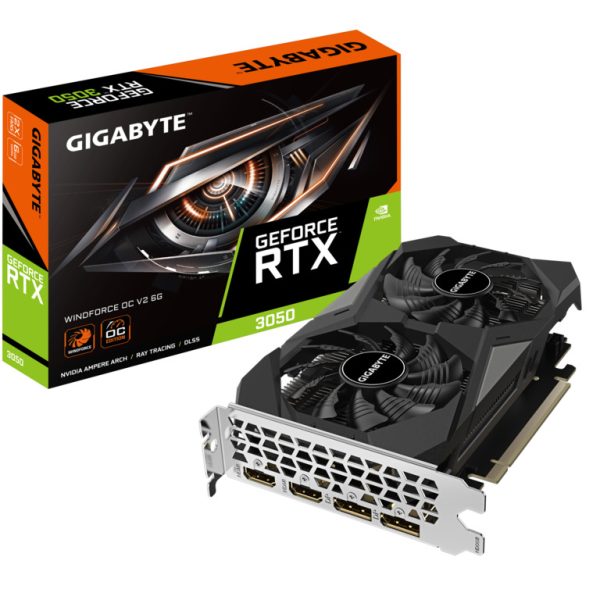 Gigabyte RTX 3050 WindForce;6GB GDDR6, 96bit2x DP, 2x HDMI